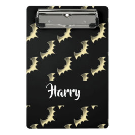 Goudvlekken op zwart mini klembord