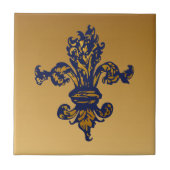  goudvleur de lis tegeltje (Voorkant)