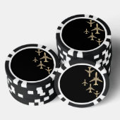 Goudvliegtuigen Poker Chips (Opstapeling)