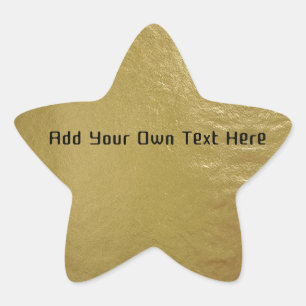 goudvlies ster sticker