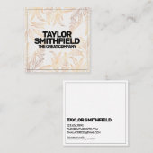  goudvlies vierkante visitekaartje (Voorkant / Achterkant)