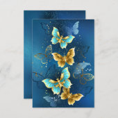 Goudvlinder Bedankkaart (Voorkant / Achterkant)