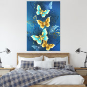 Goudvlinder Canvas Afdruk (Insitu (Slaapkamer))