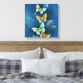 Goudvlinder Canvas Afdruk (Insitu (Slaapkamer))
