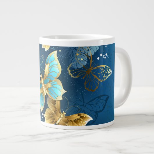 Goudvlinder Extra Grote Beker (Voorkant rechts)