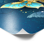 Goudvlinder Foto Afdruk (Hoek)