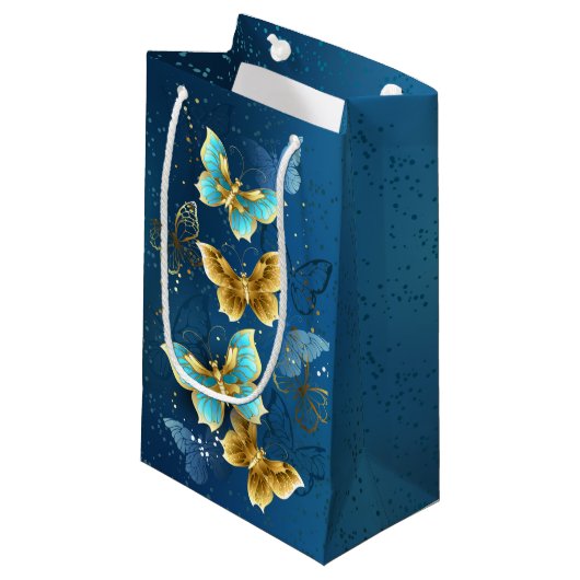 Goudvlinder Klein Cadeauzakje (Voorkant Gekanteld)