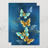 Goudvlinder Save The Date (Voorkant / Achterkant)