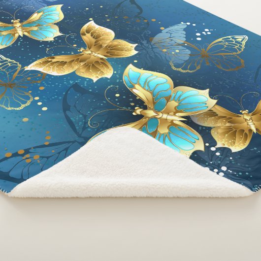 Goudvlinder Sherpa Deken (3/4)