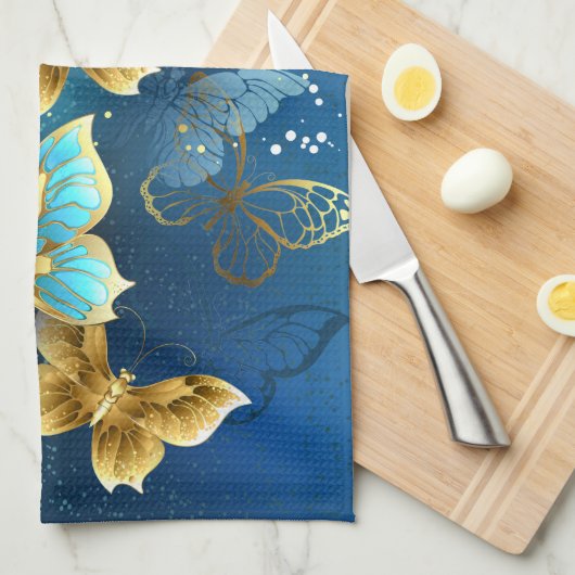 Goudvlinder Theedoek (Quarter Fold)