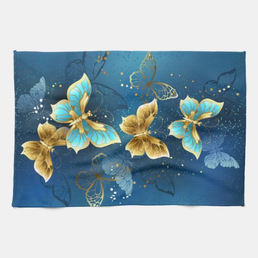 Goudvlinder Theedoek (Horizontaal)