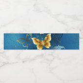 Goudvlinder Waterfles Etiket (Enkel label)