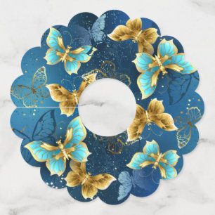 Goudvlinder Wijnglaslabel