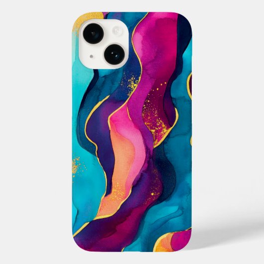 goudvlokpatroon Case-Mate iPhone case (Achterkant)