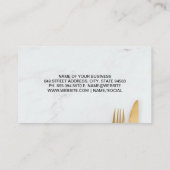 goudvorkmes visitekaartje (Achterkant)