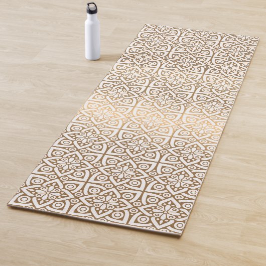 goudvormig patroon yogamat (In situ)