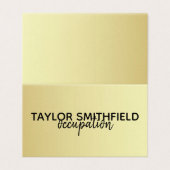 goudvoud visitekaartje (Buitenkant ongevouwen)