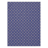  goudvraag op Royal Blue Tafelkleed (Voorkant)