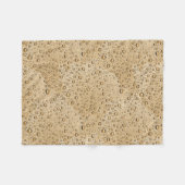 Goudwaterdruppels Fleece Deken (Voorkant (Horizontaal))