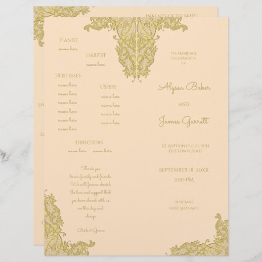  goudweddenschap (Voorkant / Achterkant)