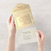 goudweddenschappen all in one uitnodiging (Afscheurbaar)