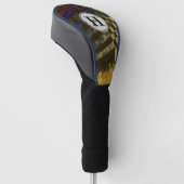 Goudweefselmonogram Golfheadcover (Schuin)