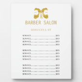 Goudwitte bruine bruine winkels fotoplaat (Voorkant)