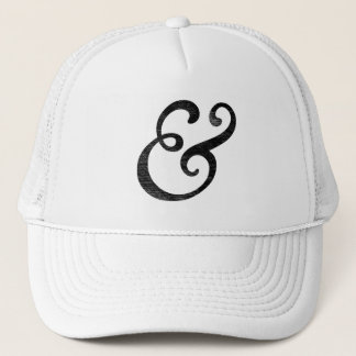 Goudy Old Style Cursief Letterpress Zwart Trucker Pet