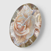 Goudzijde prachtige unieke Rozen Grote Klok (Hoek)