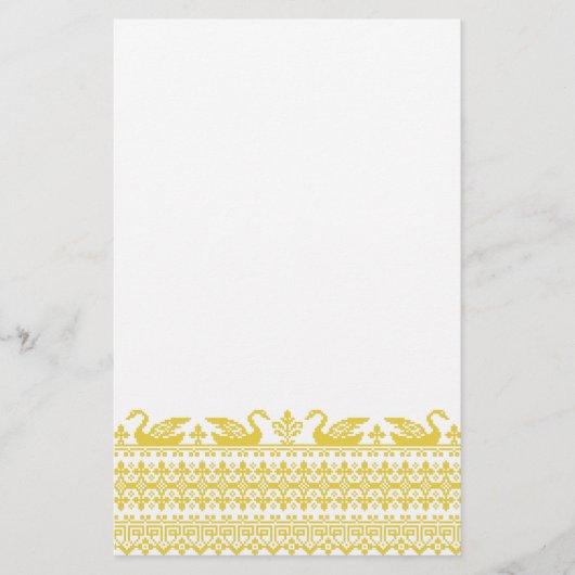 goudzwanen briefpapier (Voorkant)