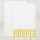 goudzwanen briefpapier (Voorkant / Achterkant)