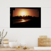 goueta strandzonsondergang santa barbara ca poster (Keuken)