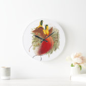 Gould Birds of Paradise Wall Clock Grote Klok (Huis)