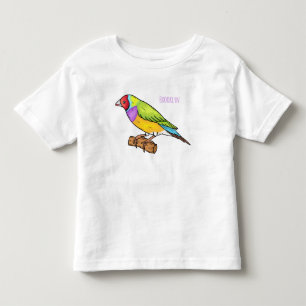 Gouldiaaneind illustratie in cartoonstijl kinder shirts