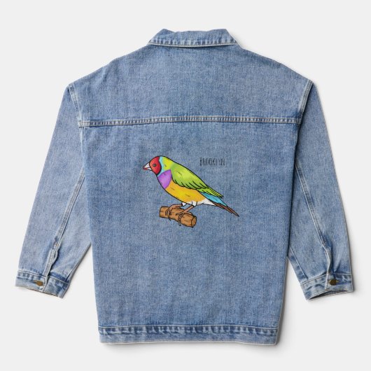 Gouldiaanse cartoon denim jacket (Achterkant)