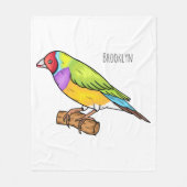 Gouldiaanse cartoon fleece deken (Voorkant)