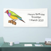 Gouldiaanse cartoon spandoek (Beurs)