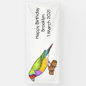 Gouldiaanse cartoon spandoek (Verticaal)