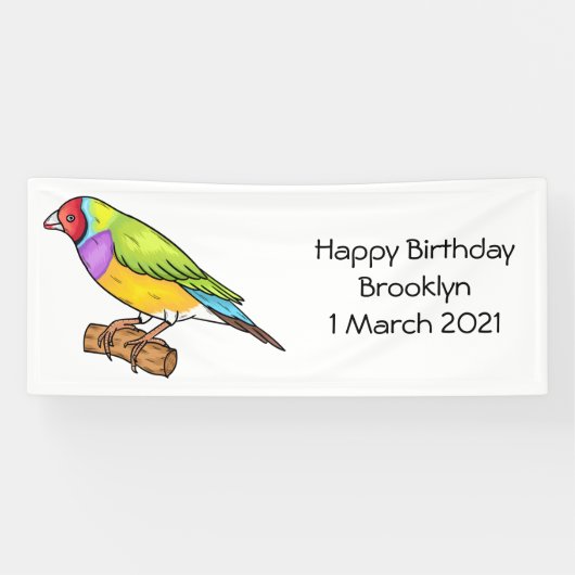 Gouldiaanse cartoon spandoek (Horizontaal)