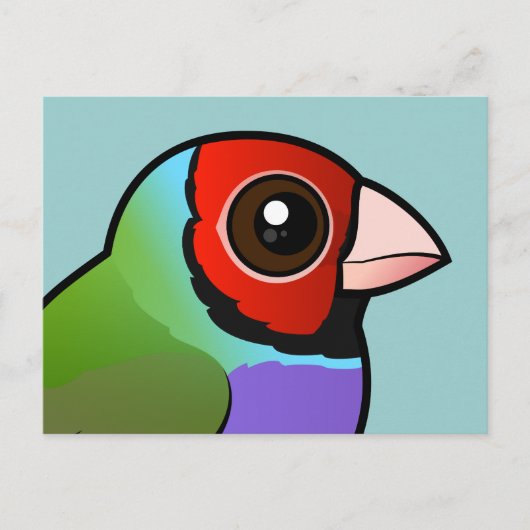 Gouldian Finch Briefkaart (Voorkant)