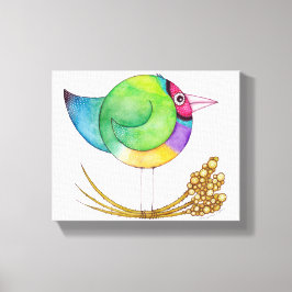 Gouldian Finch canvas Afdruk