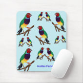 ~ Gouldian Finch ~ Original Art ~ Muismat (Met muis)