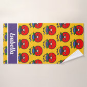 Gouldien à tête rouge (Serviette de bain)