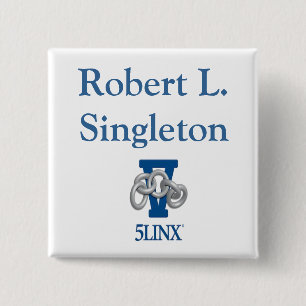 Goupille blanche de badge nominatif