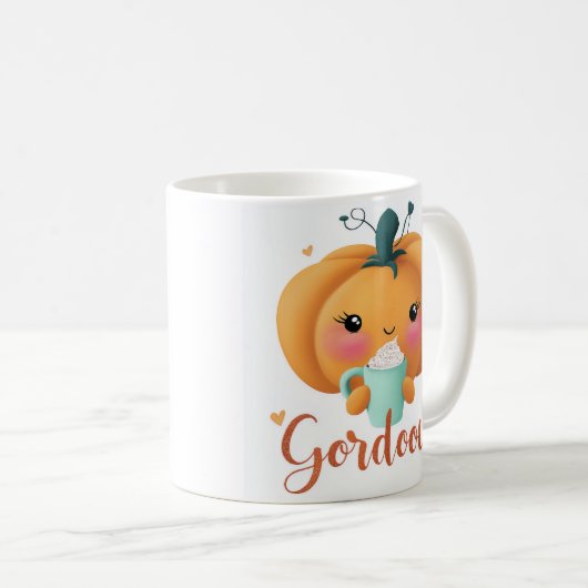 "Gourd Citrouille café Mug - automne mignon Automn (Devant droit)