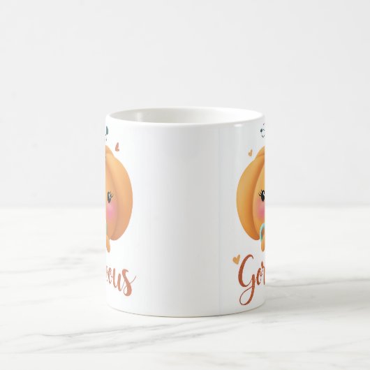 "Gourd Citrouille café Mug - automne mignon Automn (Centre)