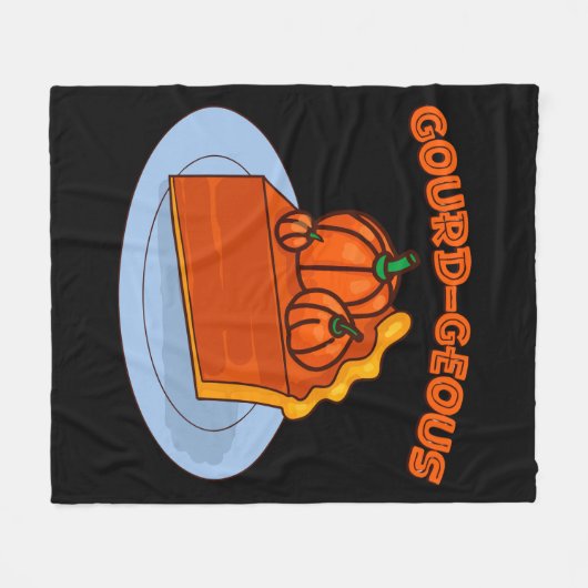 Gourd-geous Fleece Deken (Voorkant (Horizontaal))