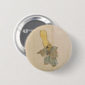 Gourd-Headed Yokai zwaardsman (wedloop) Ronde Button 5,7 Cm (Voorkant /achterkant)