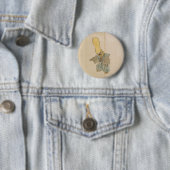 Gourd-Headed Yokai zwaardsman (wedloop) Ronde Button 5,7 Cm (In situ)
