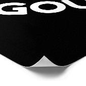 Gourd of Funny Gourd Veggie Pun Dark BG Poster (Hoek)